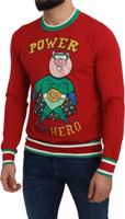 Red Wool Silk Pig of the Year Sweater 4