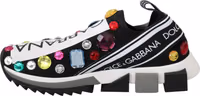 Black Multicolor Crystal Sneakers Shoes 5