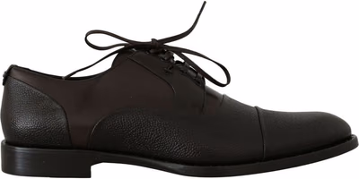 Brown Leather Laceups Dress Mens Shoes