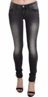 Black Gray Washed Skinny Trouser Cotton Jeans 3