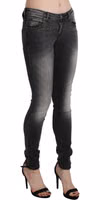Black Gray Washed Skinny Trouser Cotton Jeans 4