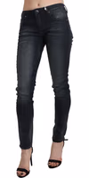 Blue Washed Low Waist Skinny Denim Trouser 1