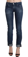 Blue Washed Low Waist Skinny Denim Trouser 3
