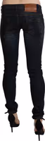 Black Washed Low Waist Skinny Denim Jeans 2