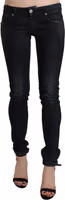 Black Washed Low Waist Skinny Denim Jeans 3