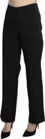 Black High Waist Straight Dress Trouser Pants 1