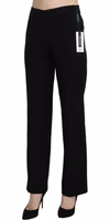 Black High Waist Straight Formal Dress Trouser 2