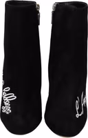 Black Suede L'Amore E'Bellezza Boots Shoes 3