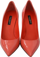 Dark Pink Patent Leather Heels Pumps 3