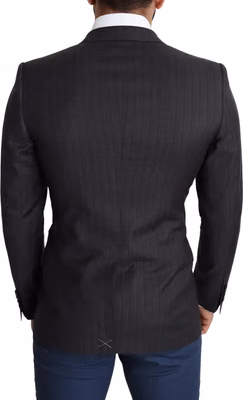 Dark Gray Wool Single Breasted Coat MARTINI Blazer
