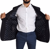 Black Wool Single Breasted NAPOLI Blazer 2