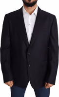 Black Wool Single Breasted NAPOLI Blazer 3
