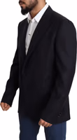 Black Wool Single Breasted NAPOLI Blazer 4