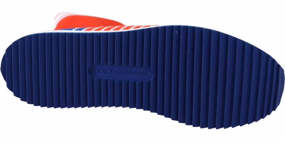 Blue Red Sorrento Logo Sneakers Socks Shoes