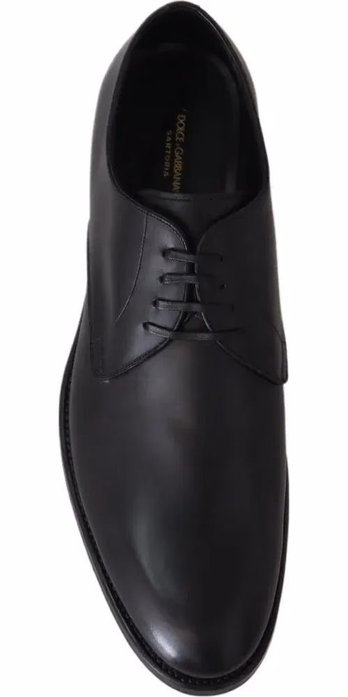 Black Leather SARTORIA Hand Made Shoes