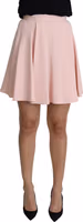 Pink Tuck Pleat Flare A-line Mini Rayon 3