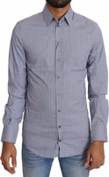 Gray Dotted Semi Fitted Formal SICILIA Shirt 3