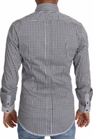 Black White Checkered Casual Shirt 1
