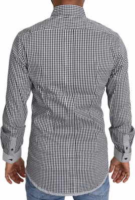 Black White Checkered Casual Shirt