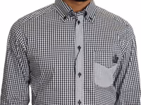 Black White Checkered Casual Shirt 2