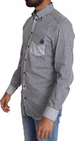 Black White Checkered Casual Shirt 4