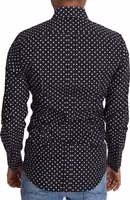 Black White Polka Dots Casual Shirt 1