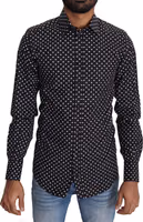 Black White Polka Dots Casual Shirt 3