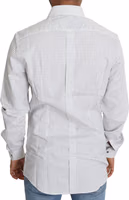 Black White Polka Dots Dress Shirt 1