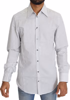Black White Polka Dots Dress Shirt 3