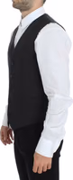 Gray Wool Stretch Dress Blazer Vest 2
