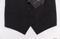 Gray Wool Stretch Dress Blazer Vest 4