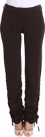 Brown Stretch Casual Trousers Pants 1