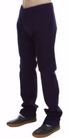 Purple Cotton Stretch Purple Fit  Pants 2