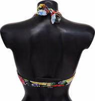 Multicolor Floral Print Swimwear Bikini Tops 1