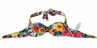 Multicolor Floral Print Swimwear Bikini Tops 2