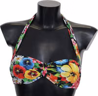 Multicolor Floral Print Swimwear Bikini Tops 3