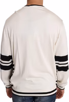 White Jazz Sequined Guitar Pullover Top Sweater 2