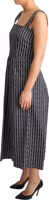 Black White Pattern Cotton A-Line Dress 2