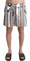 White Walking Stick Beachwear Shorts Swimshorts 4
