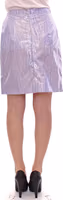Purple Viscose Above-Knee Wrap Skirt 3