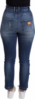 Blue Embellished Skinny Trouser Cotton Jeans 2