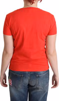 Red Cotton Come Play 4 Us Print Tops Blouse T-shirt 3