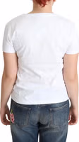 White Cotton Come Play 4 Us Print Tops T-shirt 2