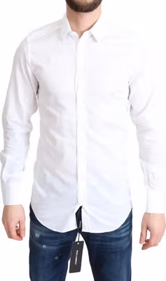 White Cotton Long Sleeves Formal Shirt