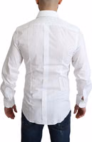 White Pure Cotton Men Dress Formal Shirt 3
