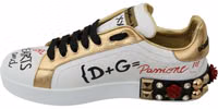 White Roses Sequined Crystal Womens Sneakers Shoes 3