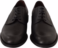Black Leather Lace Up Mens Formal Derby Shoes 5