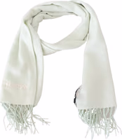 Light Green Pattern Cashmere Unisex Wrap Fringes Scarf 1