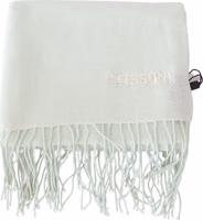 Light Green Pattern Cashmere Unisex Wrap Fringes Scarf 3