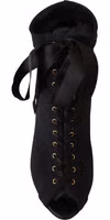 Black Stretch Short Ankle Boots Shoes 2